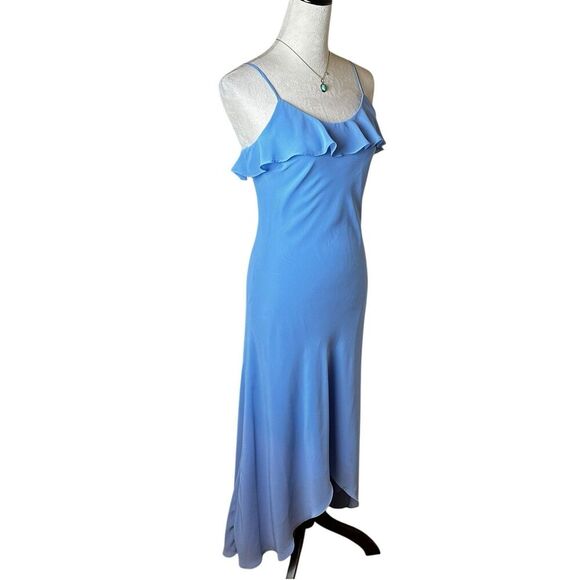 Vintage Chadwick’s Periwinkle Ruffle Slip Dress 6 | Y2K Coquette Fairy Formal - Picture 2 of 8